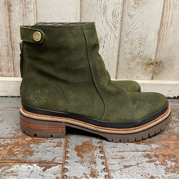 Ariat Leighton WP Casual Boots Olive Night - Picture 4 of 12